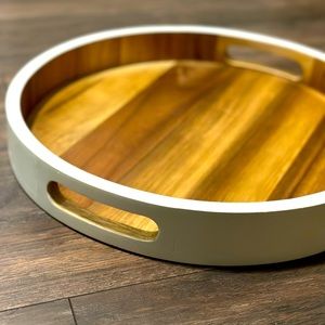 Round Wooden Tray